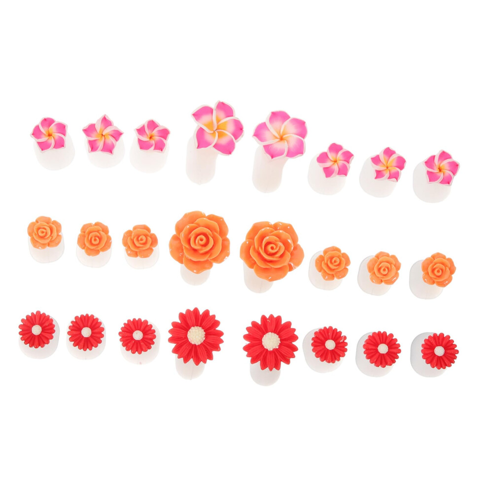 24pcs Silicone Toe Separators for Women Pedicure Nail Polish Soft Gel Reusable Toe Spacers