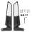 Paar schwarze 8–10 mm ABS+Glas drehbare Spiegel 3