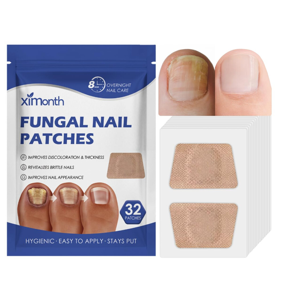 Toenail Fungus Treatment Patches Extra Strength Overnight Nail  32 Pcs for Healthy Nails