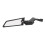 Paar schwarze 8–10 mm ABS+Glas drehbare Spiegel 12