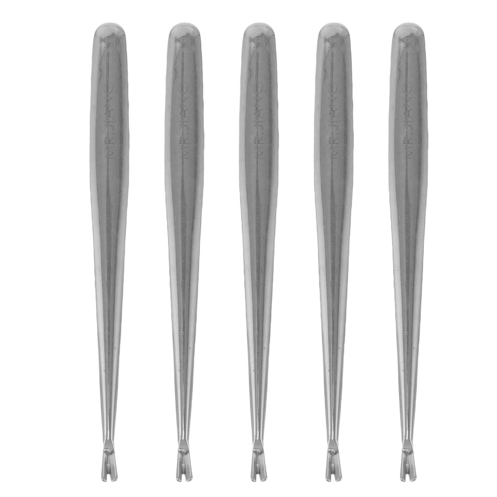 5pcs Stainless Steel Cuticle Pusher Tool Dual Ended Remover for Manicure Pedicure
