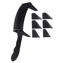 Curved Hair Cutting Comb with Clipper Guide for Men, Precise Shaping and Flat Styling