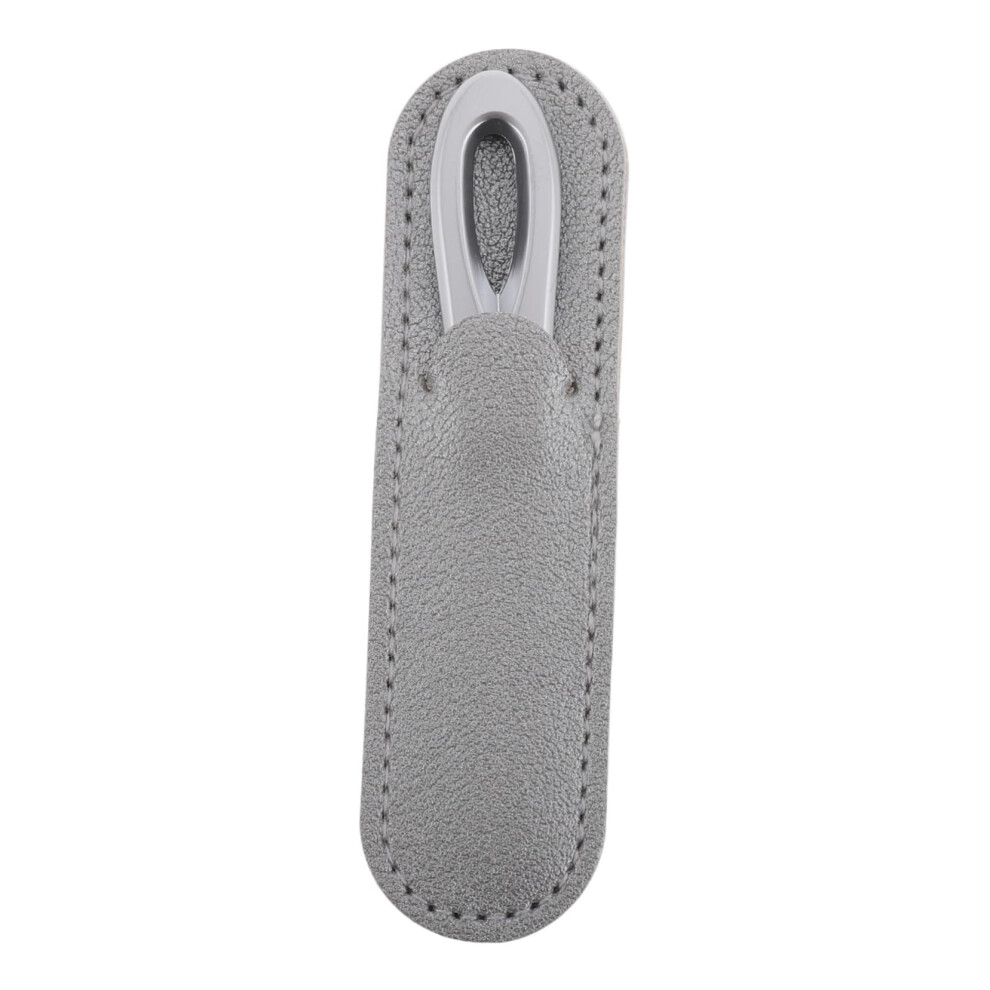 Double Sided Zinc Aluminium Nail File with NonSlip Grip and PU Case for Manicure and Pedicure