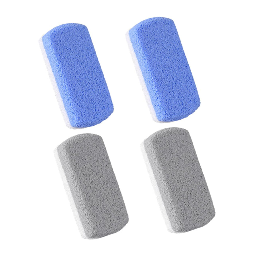 4pcs Pumice Stone Foot Scrubber for Callus Removal with Durable Ergonomic Square Grip