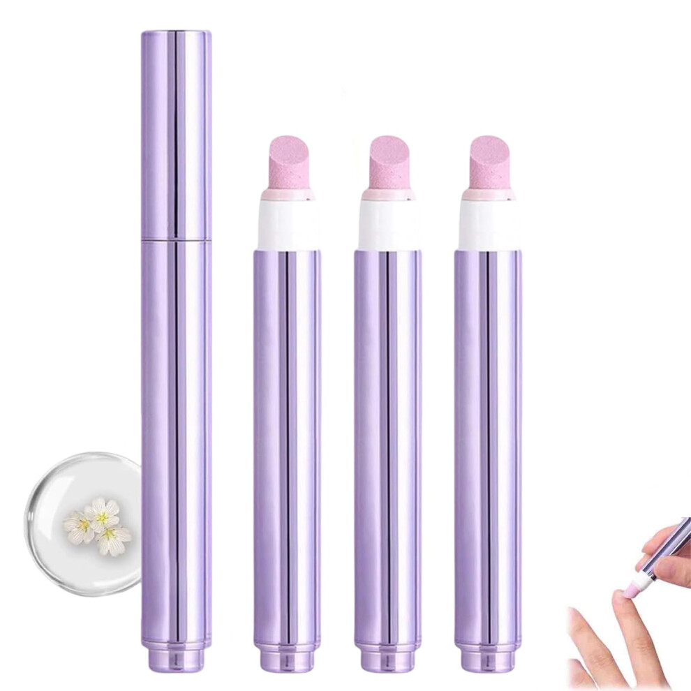 2025 Upgrade 3in1 Nail Care Pen with Cuticle Pusher and Ceramic Tip for Dry or Damaged Nails, 3PCS