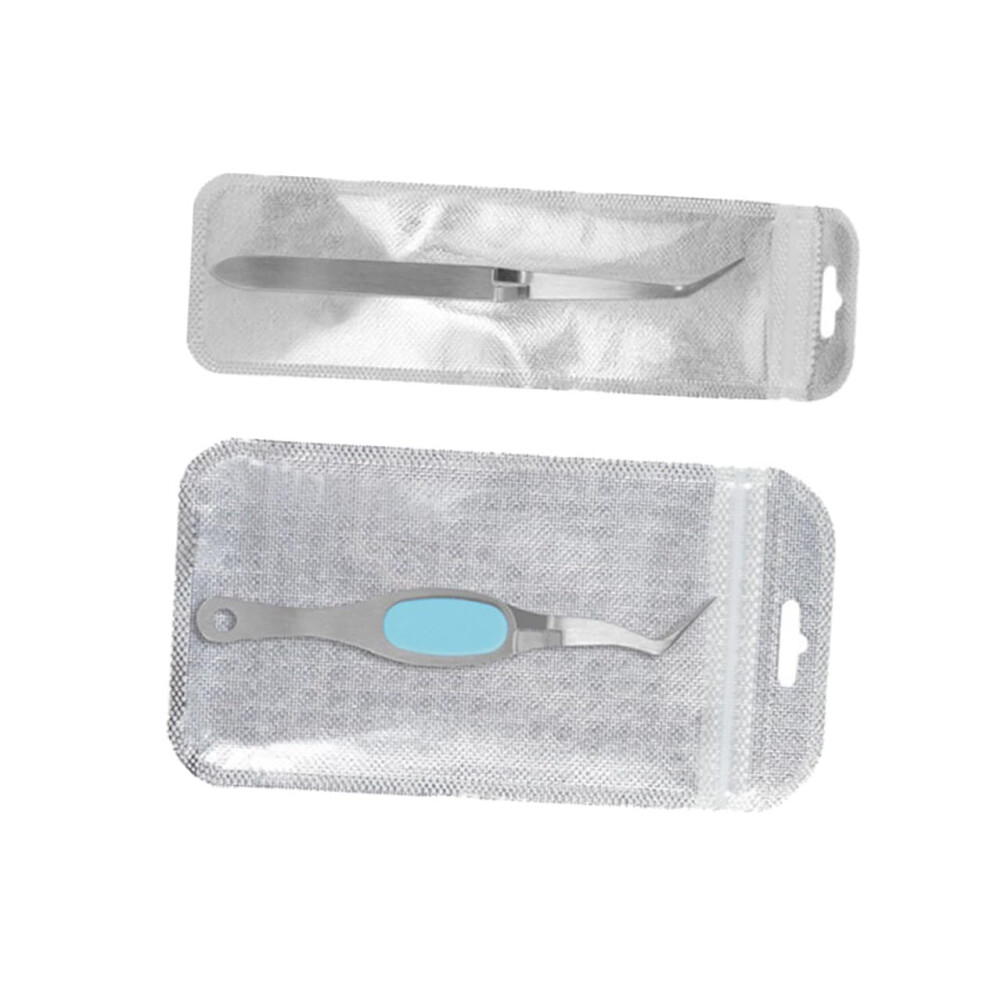 2pcs Stainless Steel Nail Art Tweezers and Manicure Shaping Clip for Precise Nail Shaping