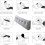 Headboard Pillow Wedge Cushion with Lumbar Support for Bed Backrest, Triangular Upholstered Bolster, 100x50x20cm 4