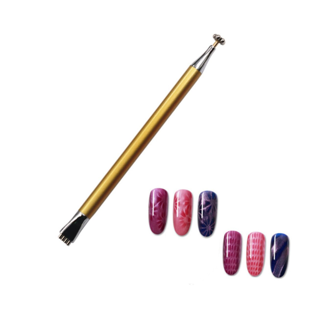 Cat Eye Nail Art Magnet Pen Set 3PCS Double Head Magnetic Stick for 3D Cat Eye Gel Polish Designs