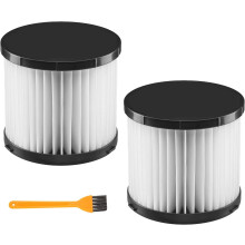 2 Pack Washable HEPA Filters for Ryobi 18V ONE+ Wet/Dry Vac PCL733/PCL734/P3240, Compatible with A32VC05 A32RF08, Includes Brush
