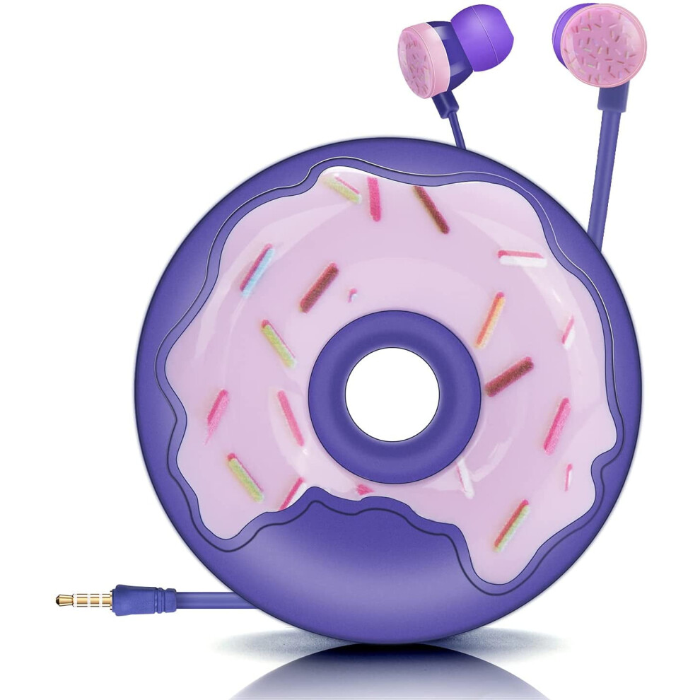 Cute Donut Earbuds For Kids, Kid Size Wired Earbud & In-Ear Headphones With And Lovely Earphones 9048212111481