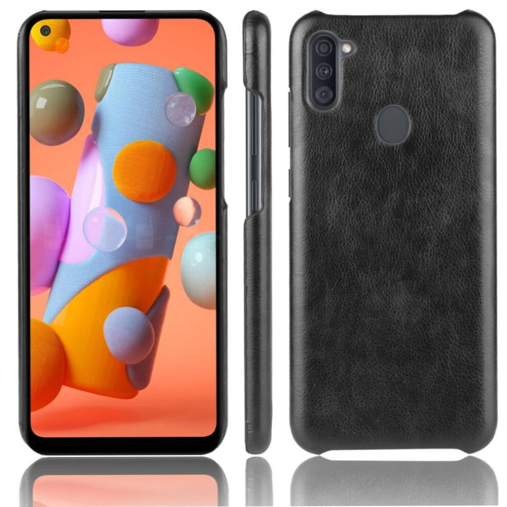 Retro Case For Compatible With Samsung Galaxy A11 Retro Lychee Pattern Anti Scratch Compatibility Protective Cover 9048212111726