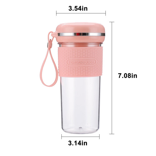 Εκπτώσεις! Φορητό Μπλέντερ lulshou 300ML, Επαναφορτιζόμενο USB, 2400mAh, για πάγο, μιλκσέικ, 2