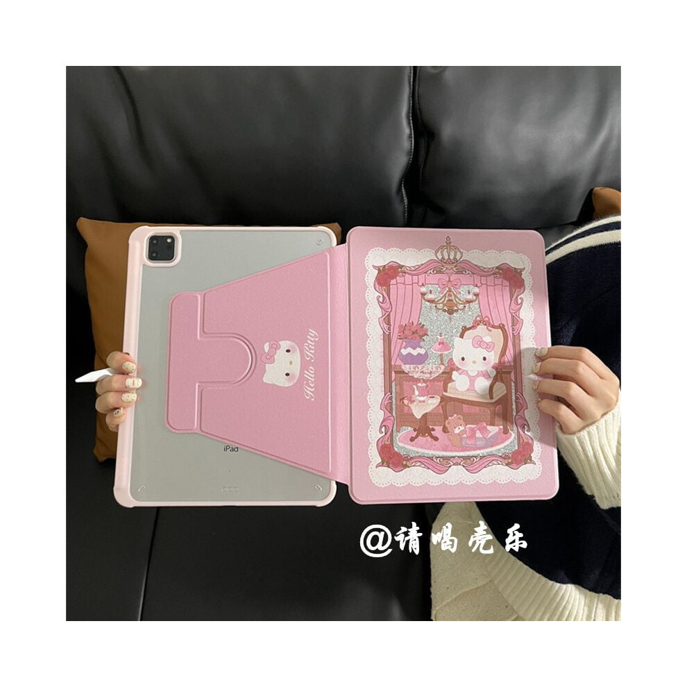 Glitter Hello Kitty Ktipad Protective Cover 10Th Generation Mini6 Female Air5/4 Shell Pro11 Inch Anti-Bend 9.7 Silver 9048212991427