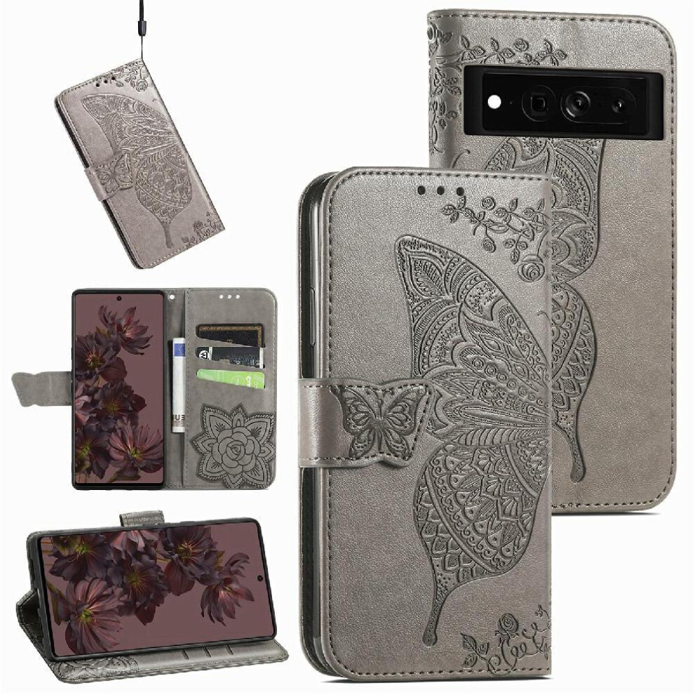 Case For Google Pixel 7 Pro Business Butterfly Wing Wallet Multi-Color 9048212111894