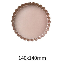 Conjuntos de decoração para banheiro Jacenvly em promoção, forma de bolo com revestimento antiaderente e renda, forma dourada champanhe para