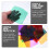 Mizh 84 Sheets of Colored Cellophane Paper Sheets Multi-Colored Cellophane Sheets Candy Wrapping Sheets 3