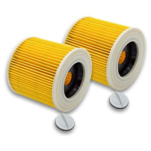 2x Patronfiltre for støvsugere, kompatible med Kärcher WD2WD3MV3MV2A2004A2054A2204A2656