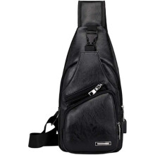 Δερμάτινη τσάντα ώμου Sling Crossbody για άνδρες και γυναίκες, μικρή τσάντα ώμου στο