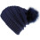 Boné macio com gorro para mulheres, azul marinho. 1
