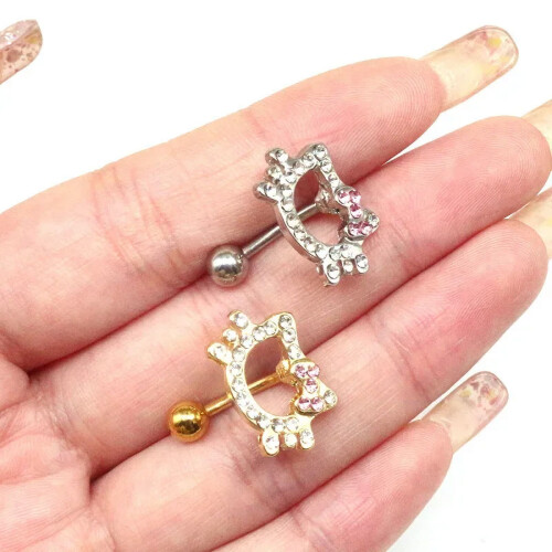 Sanrio Hello Kitty Νύχι Αφαλού Y2K Κοριτσίστικο Κοσμήματα Piercing Σώματος για Κορίτσια, 1