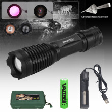 Tóirse Solais Infridhearg Inchoigeartaithe 7W insúmáilte VASTFIRE, fís oíche, lampa campála IR850nm