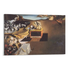 Tablou Salvador Dali: Invenția Monștrilor Tablou de perete pe pânză 16x24inch - Cadou poster pentru decorul casei (40x60cm)