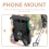 Support de téléphone rotatif pour vélo avec rangement intégré 2