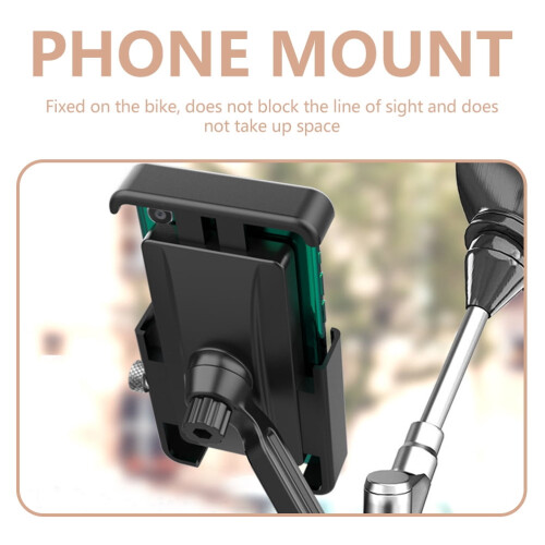 Support de téléphone rotatif pour vélo avec rangement intégré 1
