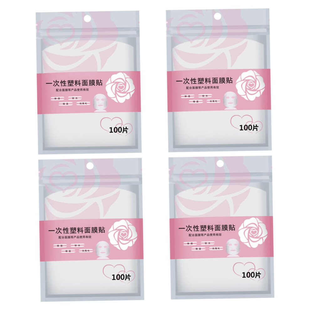 Disposable Facial Mask Sheets 400pcs Plastic Film for Skincare DIY Beauty Enhances Absorption