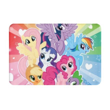 Tappeto in flanella personalizzato My Lit-Tle Pony per interni, ideale per casa, camera da letto, bagno, cucina, tappetino decorativo, assorbente,