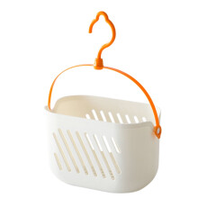 Plastic Storage Basket with Hook Hanging Shower Kitchen Hanging Organizer