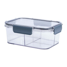 Marmitas Bento Fankiway para adultos, divisíveis em compartimentos de armazenamento grande, médio e pequeno com tampa, compatíveis com frutas e