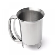 Stainless Steel 900ml Pancake & Waffle Batter Dispenser - Compatible with Cupcake Mixes, Easy-Pour Kitchen Dispenser