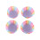 Nikou 100 Stück Backförmchen – Bunte Party-Backförmchen, Cupcake-Förmchen, Regenbogenfarben, Papier-Backförmchen, Muffinförmchen, Kuchenform 7