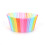 Nikou 100 Stück Backförmchen – Bunte Party-Backförmchen, Cupcake-Förmchen, Regenbogenfarben, Papier-Backförmchen, Muffinförmchen, Kuchenform 8