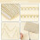 21Yards Δαντέλα, 6mm Gimp Braid Scroll Braid, Χρυσή Λευκή Κορδέλα Πολυεστέρα, Ύφασμα, Δαντέλα 6
