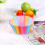 Nikou 100 Stück Backförmchen – Bunte Party-Backförmchen, Cupcake-Förmchen, Regenbogenfarben, Papier-Backförmchen, Muffinförmchen, Kuchenform 2