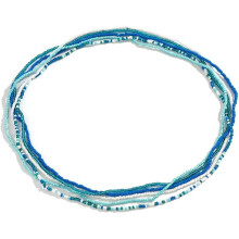 NANAHuang Sexy Reisperlen-Taillenkette, Sommer Strand, Bunte mehrlagige Bauchkette, Bikini-Bauchkette, Bohème-Körperschmuck, Geschenkidee für