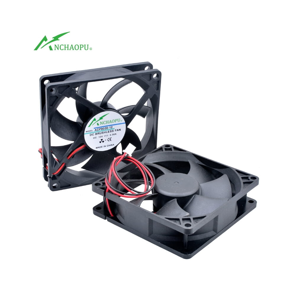 Acp9020 9.2Cm 92Mm Fan 92X92x20mm Dc12v 24V 2Pin High-Volume Cooling Fan For Chassis Power Inverter 9340258892882