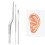 Εργαλείο αφαίρεσης κεριού αυτιών ADVEN Ear Pick, από ανοξείδωτο ατσάλι, Curette Ear, για 7