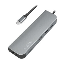 Hub multiplo USB-C LogiLink con HDMI/PD/DeX