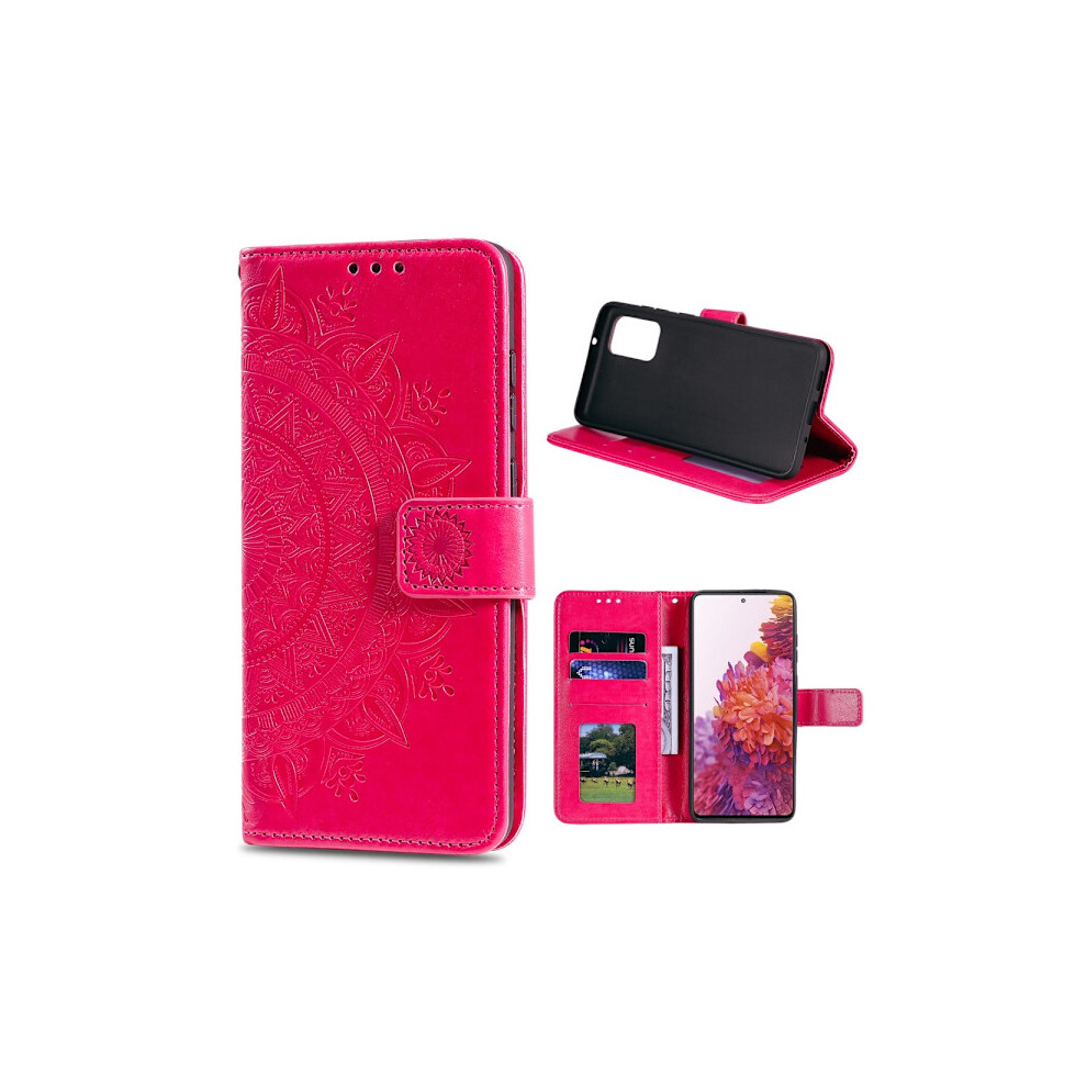 Compatible With Samsung Galaxy S20 Fe - Mandala Case - Pink 9448196871133