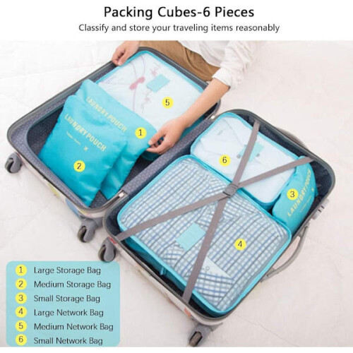 Vicloon Reisetaschen, 6er-Pack 1
