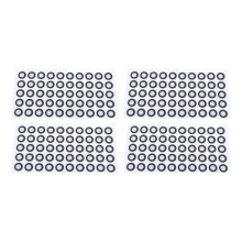 Réutilisables 500 piÚces Marqueurs de numérisation 3D : Autocollants à intérieur 6 mm, à extérieur 10 mm