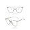 Blue Light Blocking Computer Glasses Round/Oval Retro - Grey Tr gray 30 1