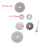 7pcs/set Mini HSS Saw Blades Circular Rotary Cutting Discs 4