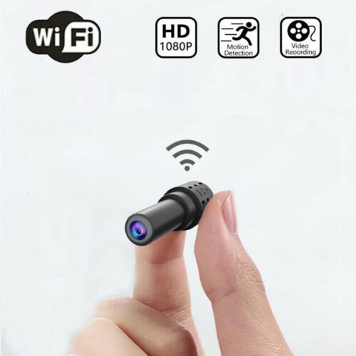 TINGLU 1080p Portable Night Vision Mini Camera, Black
