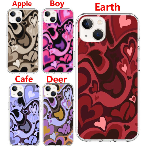 Θήκη Love Heart συμβατή με iPhone11, λεπτό διαφανές κάλυμμα TPU με αντιχαρακτική προστασία 1