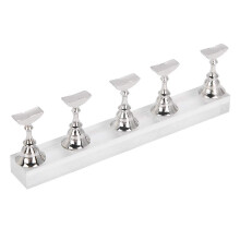 Magnetic Nail Tip Holder with Magnetic Lock and Ergonomic Height for Salon Nail Art Display Stand