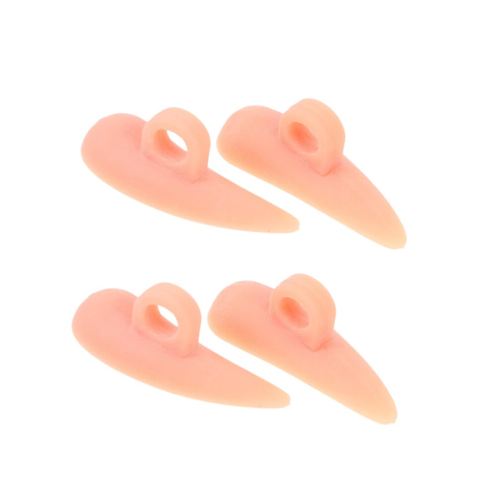 4pcs Toe Separator for Ingrown Toenail Soft Bunion Corrector Pads for Foot Pain Relief